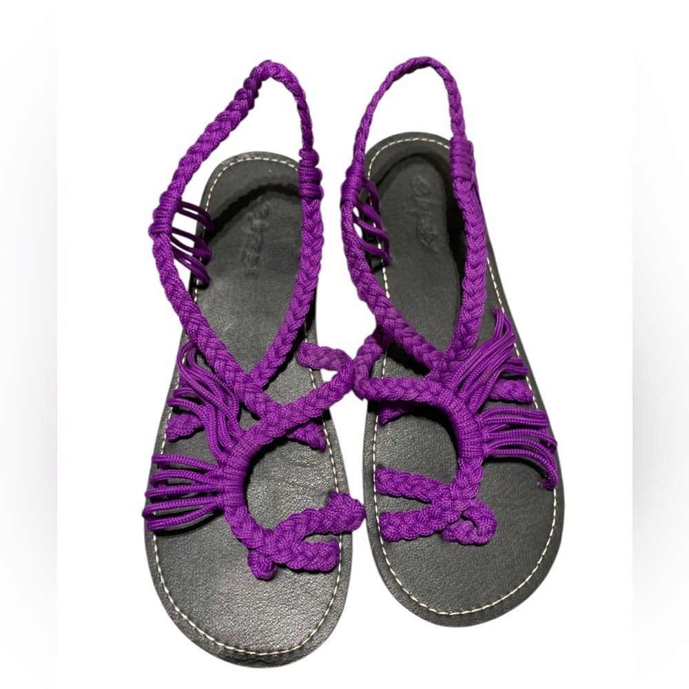 Everelax Strappy Purple Rope Sandals – Size 10 (Worn Once!)